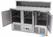 Maxima Pizzawerkbank - 137 cm - 3 Deuren - 8 X 1/6 GN - incl. RVS Afdekking - 09400205 2