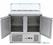 Maxima Pizzawerkbank - 90 cm - 2 Deuren - 5 X 1/6 GN - incl. Glazen Afdekking - 09400207 4