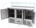 Maxima Pizzawerkbank - 137 cm - 3 Deuren - 8 X 1/6 GN - incl. Glazen Afdekking - 09400208 2