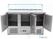 Maxima Pizzawerkbank - 137 cm - 3 Deuren - 8 X 1/6 GN - incl. Glazen Afdekking - 09400208 4