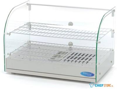 Maxima Warmhoudvitrine - 45 L - 55 cm - 2 Niveaus - 09400775