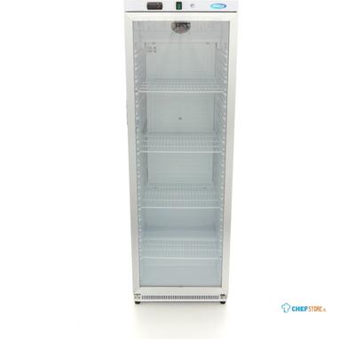 Maxima Koelkast - 400 L - Wit - met Glazen Deur - 09405018