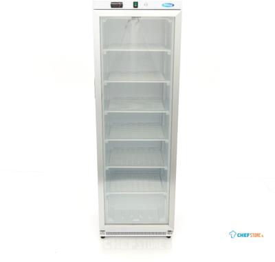 Maxima Vrieskast - 400 L - Wit - met Glazen Deur - 09405019