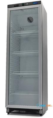 Maxima Koelkast - 400 L - Zwart - met Glazen Deur - 09405020