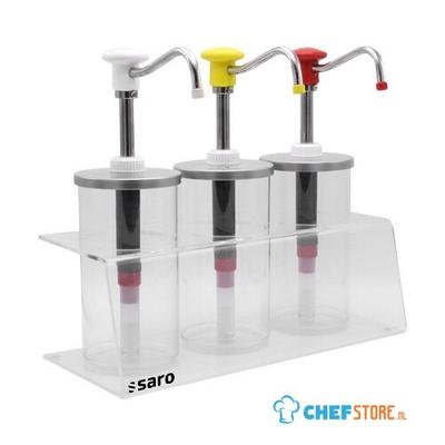 SARO Doseerdispenser Model PLX-R-BK-1650ml 1