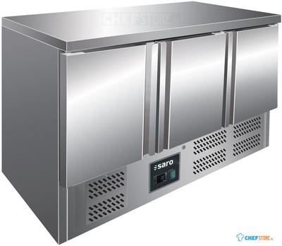 SARO Gekoelde Werkbank met 3 Deuren Model VIVIA S 903 S/S TOP 1