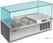 SARO Opzet Koelvitrine 1/3 GN Model VRX 955/380 1