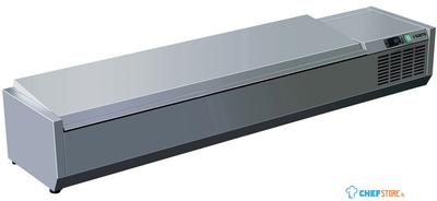 SARO Opzet Koelvitrine met Deksel 1/3 GN Model VRX 1800 S/S 1