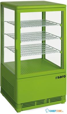 SARO Mini Koelvitrine 70 Liter Model SC 70 Groen - SC 70 GROEN 1