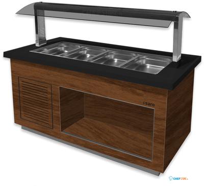 SARO Warm Buffet Model PREMIUM LINE SB H 170 Okkernoot - PREMIUM LINE SB-H 170 OKKERNOOT 1