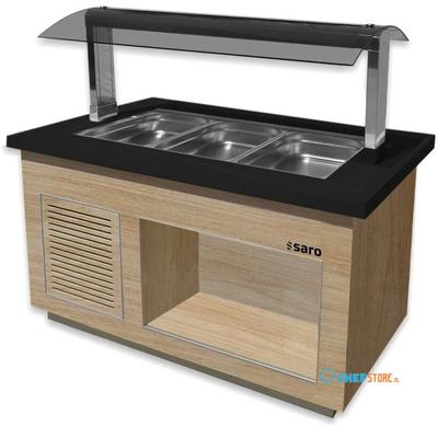SARO Saladebar Model PREMIUM LINE SB K 130 OAK - PREMIUM LINE- SB-K 130 OAK 1