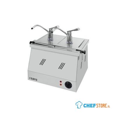 SARO Bainmarie 2 X 1/4 en 2 X 1/6 met Pompkop Model BM 0214 - BM-0214 1