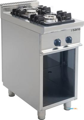 SARO Gasfornuis met Open Onderstel Model E7/KUPG2BA 1