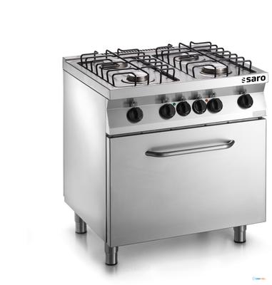 SARO Fast Series Gasfornuis met Elektrische Bakoven Model F7/FUG4LE 1