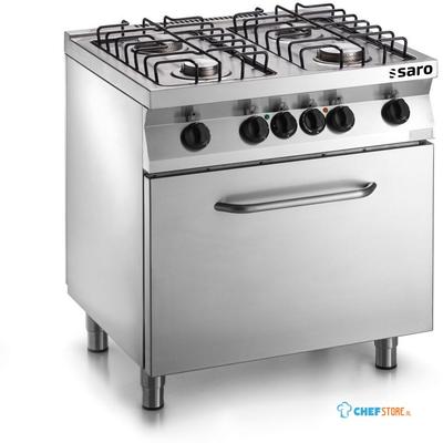 SARO Fast Series Gasfornuis met Elektrische Bakoven Model F7/FUG6LE 1
