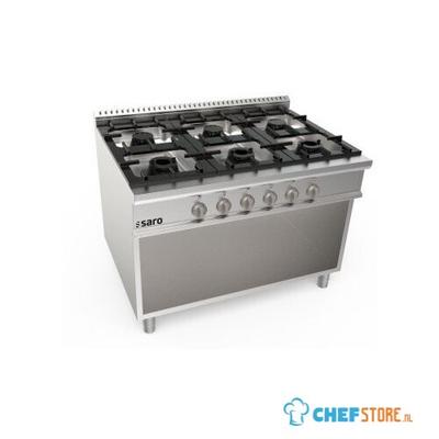 SARO Gasfornuis Open Onderbouw 6 Pits LQ Model LQ / CUG6BA 1
