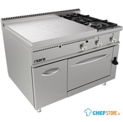 SARO Doorkookplaat Fornuis Gasoven + 2 Branders + Deur LQ Model LQ / TPG6LO 1