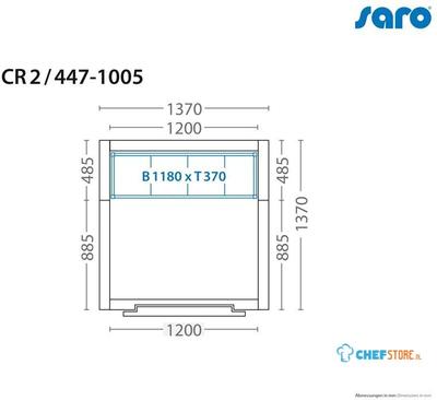 Koelcel met motor | 137 x 137cm | Saro | 447-1005 1