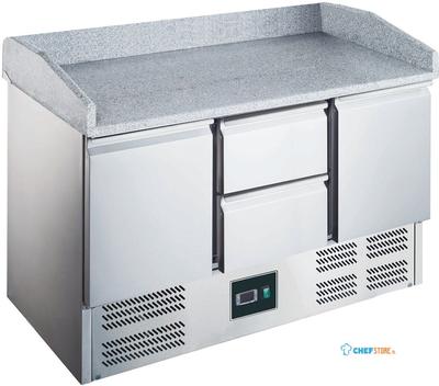 SARO Pizzawerkbank met Glasvitrine Model ES 903 PZ 2/2 1