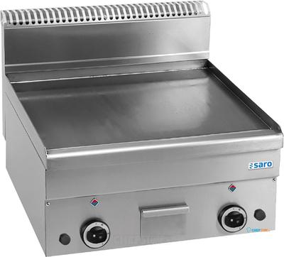 SARO Gas Grillplaat Glad Tafelmodel 600x600 Model GFT66L - 504-1135 1
