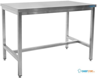 SARO Roestvaststalen Tafel Zonder Onderblad 600 mm Diepte 600 Mm - 600-1000 1