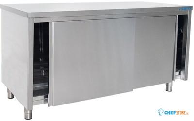 SARO Roestvaststalen Wandkast Schuifdeur 600 mm Diepte 1400 Mm - 600-2010 1