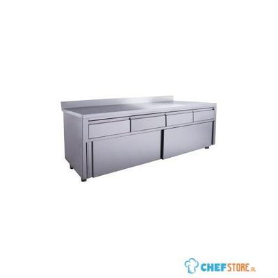 SARO Schuifdeurkast 4 Lades.2000X700mm met Opstaande Rand - 700-2325 1