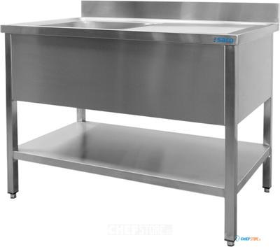 SARO Spoeltafel met 1 Wasbak Links 700 mm Diepte 2000 Mm - 700-2530L 1