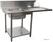 SARO Aanvoertafel voor Vaatwasser Links 1 Bak 1600 Mm - 700-3005L 1