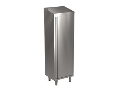 SARO Hoge Kast Roestvast Staal met 3 Schappen Schuin Dak 600 Mm - 700-4000 1