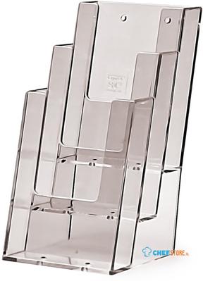Taymar® Folderhouder Balie/Wand 3x 1/3 A4 Staand - 3C104