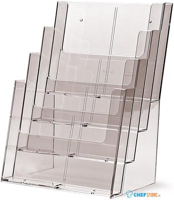 Taymar® Folderhouder Balie/Wand 4x A4 Staand - 4C230X