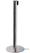 Syna Afzetpaal Flexi Chroom met 2,7 M Trekband Zwart - BBCHROME