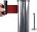 Syna Afzetpaal Flexi Chroom met 2,7 M Trekband Rood - BBCHROMERED