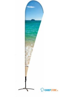 Syna Beach Flag Alu Drop 235 cm Luxe Gevoerde Tas - BFAD235-L