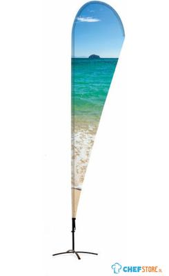 Syna Beach Flag Alu Drop 520 cm Totale Hoogte - BFAD520