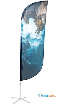 Syna Beach Flag Alu Paddle Print 89 X 165 cm Enkelzijdig - BFAP165G