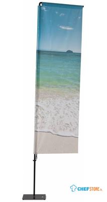 Syna Beach Flag Alu Square 240 cm Totale Hoogte - BFAS240