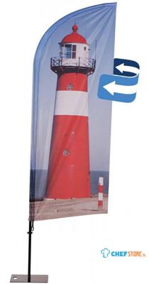 Syna Beach Flag Alu Wind Print 86 X 162 cm Dubbelzijdig - BFAW165GDS