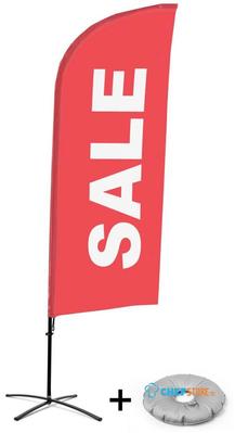 Syna Beach Flag Alu Wind Complete Set Sale Rood Engels Kruisvoet - BFAW310-CB30-WB-I102
