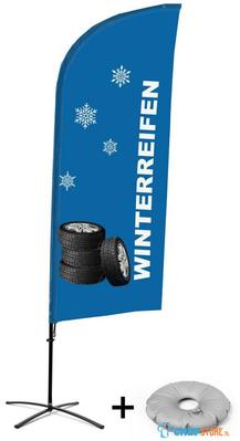 Syna Beach Flag Alu Wind Complete Set Winterbanden Duits Kruisvoet - BFAW310-CB30-WB-I109