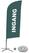 Syna Beach Flag Alu Wind Complete Set Ingang Grijs Nederlands Kruisvoet - BFAW310-CB30-WB-I122