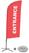 Syna Beach Flag Alu Wind Complete Set Ingang Rood Engels Kruisvoet - BFAW310-CB30-WB-I126