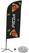 Syna Beach Flag Alu Wind Complete Set Pizza Kruisvoet - BFAW310-CB30-WB-I136