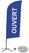 Syna Beach Flag Alu Wind Complete Set Open Blauw Frans Kruisvoet - BFAW310-CB30-WB-I490