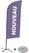 Syna Beach Flag Alu Wind Complete Set Nieuw Paars Frans Kruisvoet - BFAW310-CB30-WB-I501