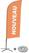 Syna Beach Flag Alu Wind Complete Set Nieuw Oranje Frans Kruisvoet - BFAW310-CB30-WB-I503