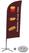 Syna Beach Flag Alu Wind Complete Set Snacks Frans Kruisvoet - BFAW310-CB30-WB-I504