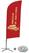 Syna Beach Flag Alu Wind Complete Set Loempia's Frans Kruisvoet - BFAW310-CB30-WB-I505