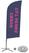 Syna Beach Flag Alu Wind Complete Set Open 24/7 Frans Kruisvoet - BFAW310-CB30-WB-I513